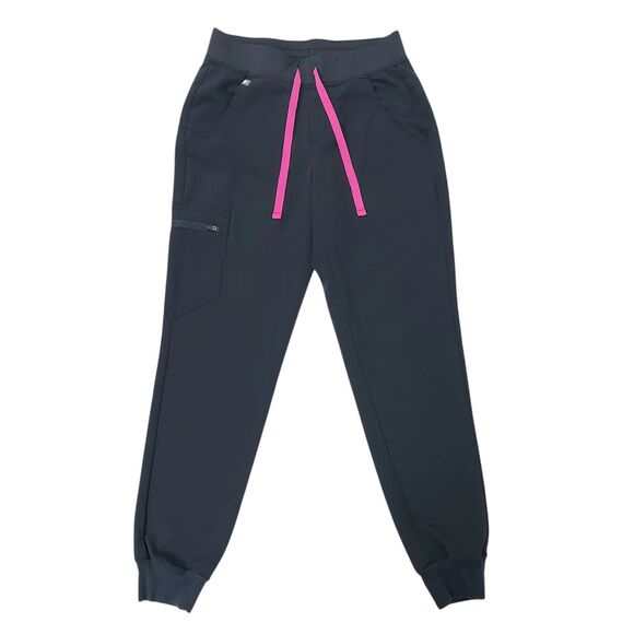 Figs Zamora Jogger Scrub Pants Womens XS Blue Comfort Nurse Utility Uniform Work - Picture 1 of 12
